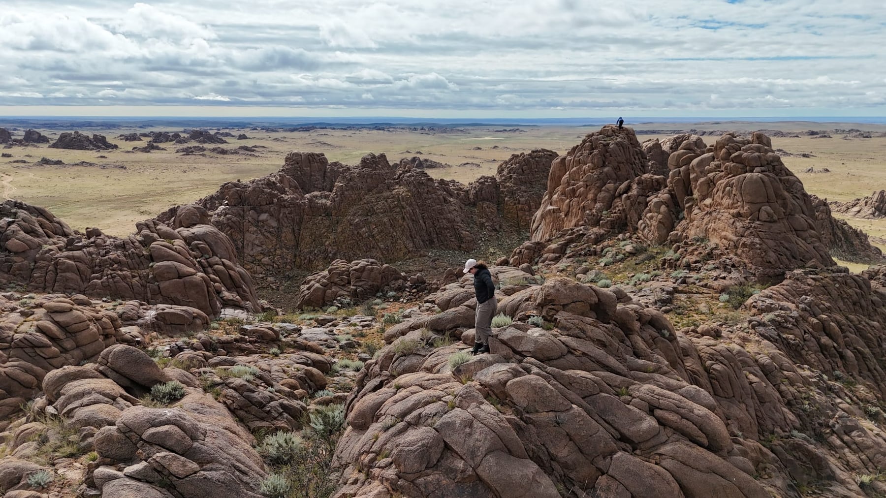 A view across the granite formations of Ikh Gazariin Chuluu
